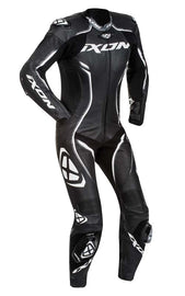 Ixon Vortex Women's One Piece Leather Suit - Black/White