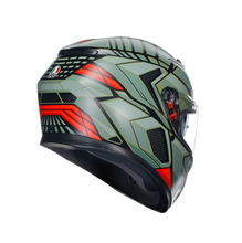 Load image into Gallery viewer, AGV K3 Decept Helmet - Matt Black/Green/Red