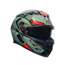 Load image into Gallery viewer, AGV K3 Decept Helmet - Matt Black/Green/Red