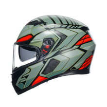 Load image into Gallery viewer, AGV K3 Decept Helmet - Matt Black/Green/Red