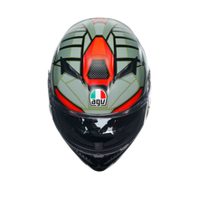 Load image into Gallery viewer, AGV K3 Decept Helmet - Matt Black/Green/Red