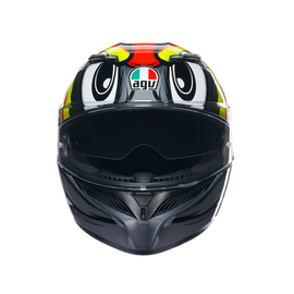 AGV K3 Birdy 2.0 Helmet - Grey/Yellow/Red