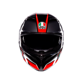 AGV K3 Striga Hemet - Matt Black/Grey/Red - MotoHeaven
