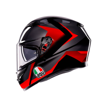 Load image into Gallery viewer, AGV K3 Striga Hemet - Matt Black/Grey/Red - MotoHeaven
