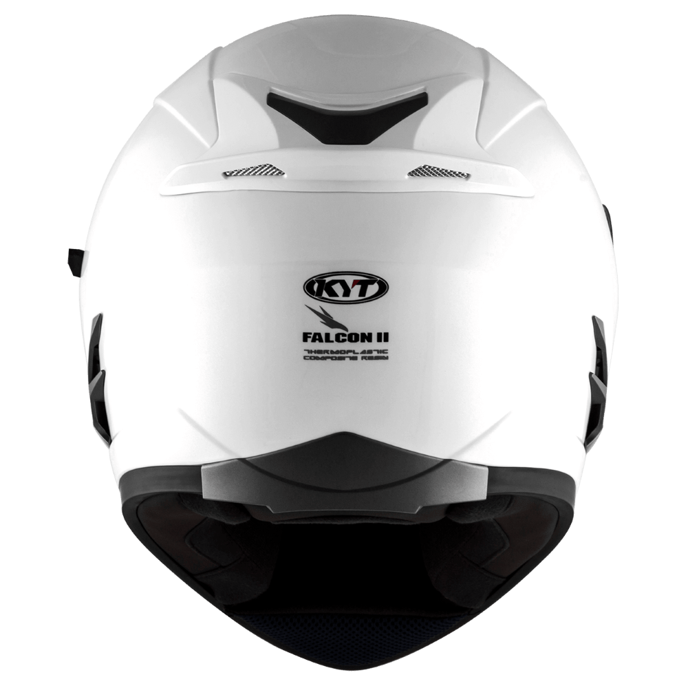 KYT Falcon 2 Plain Helmet - Pearl White