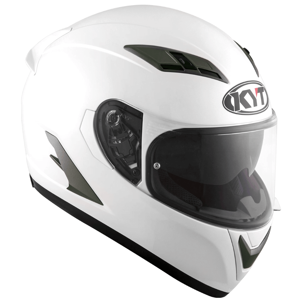 KYT Falcon 2 Plain Helmet - Pearl White