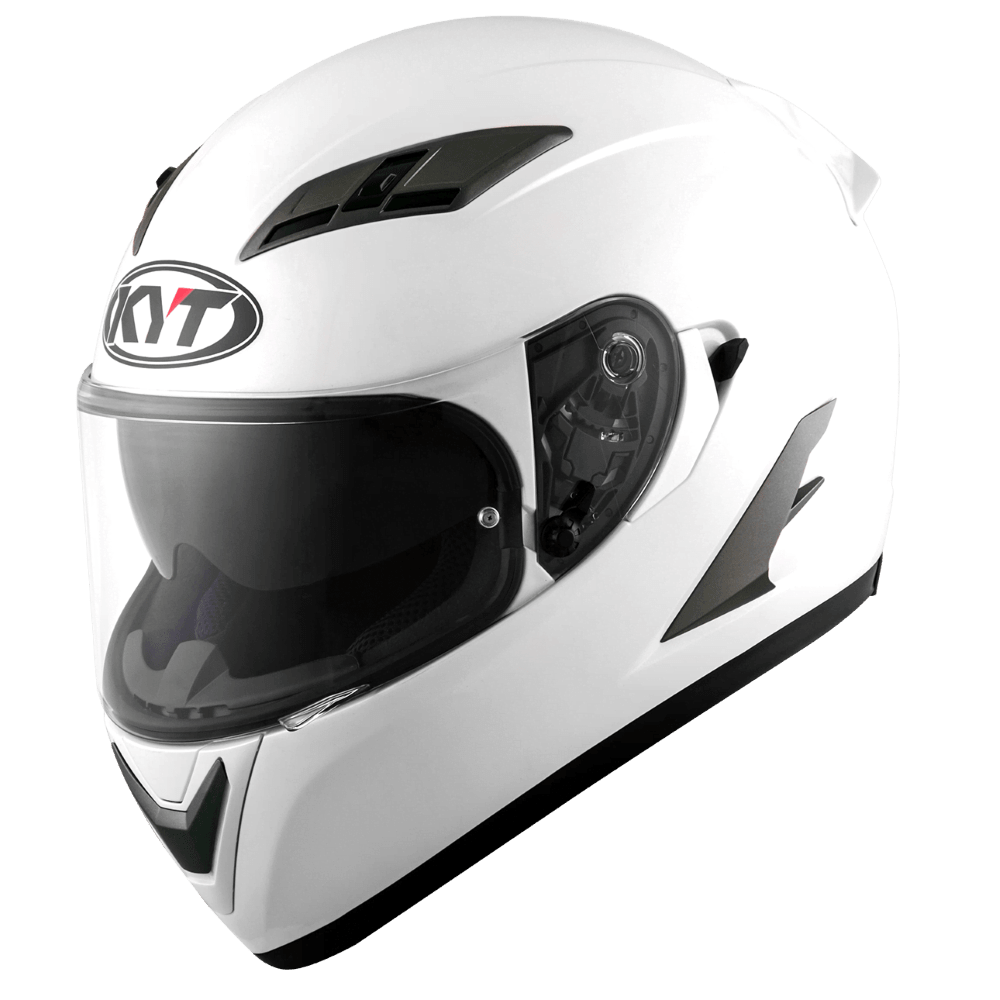 KYT Falcon 2 Plain Helmet - Pearl White