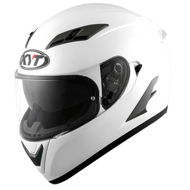 KYT Falcon 2 Plain Helmet - Pearl White