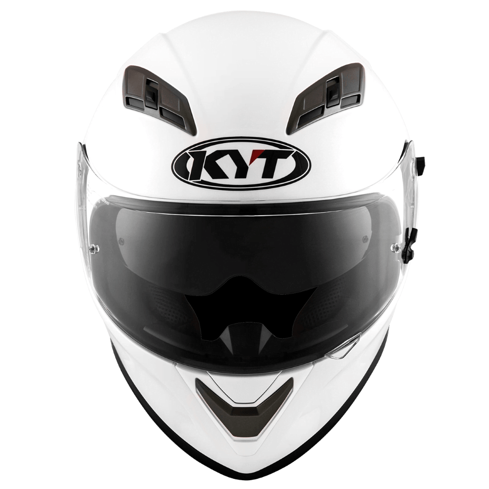KYT Falcon 2 Plain Helmet - Pearl White