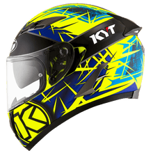 Load image into Gallery viewer, KYT Falcon 2 Rift Helmet - Yellow Blue