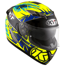 Load image into Gallery viewer, KYT Falcon 2 Rift Helmet - Yellow Blue