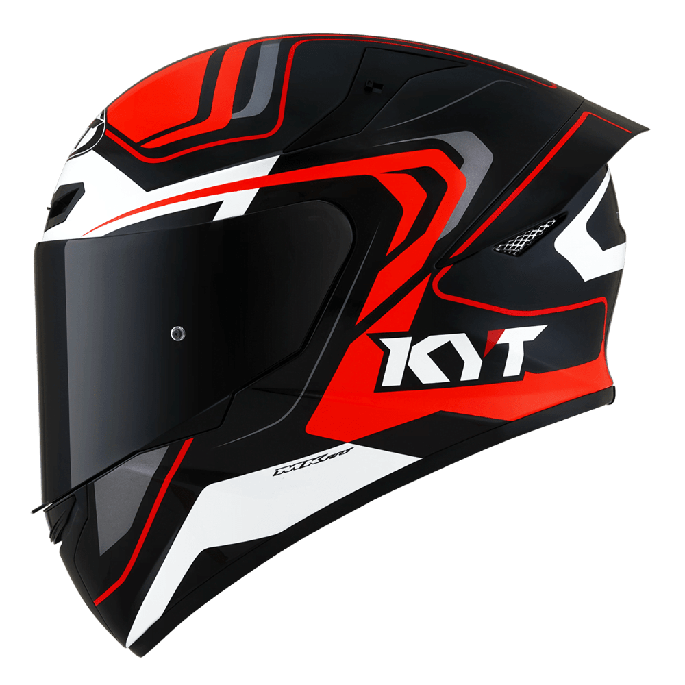 KYT TT-Course Overtech Helmet - Black Orange