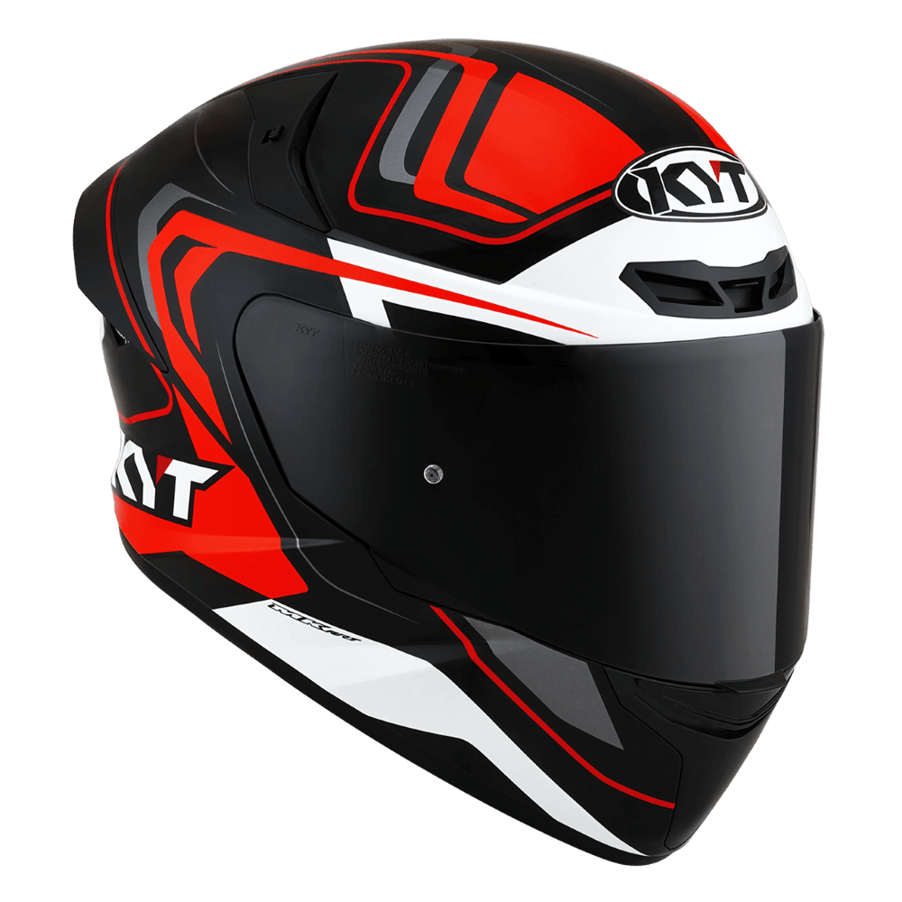 KYT TT-Course Overtech Helmet - Black Orange