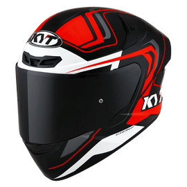 KYT TT-Course Overtech Helmet - Black Orange