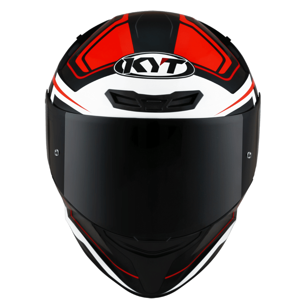 KYT TT-Course Overtech Helmet - Black Orange