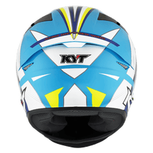 Load image into Gallery viewer, KYT TT-Course Grand Prix Helmet - White Blue