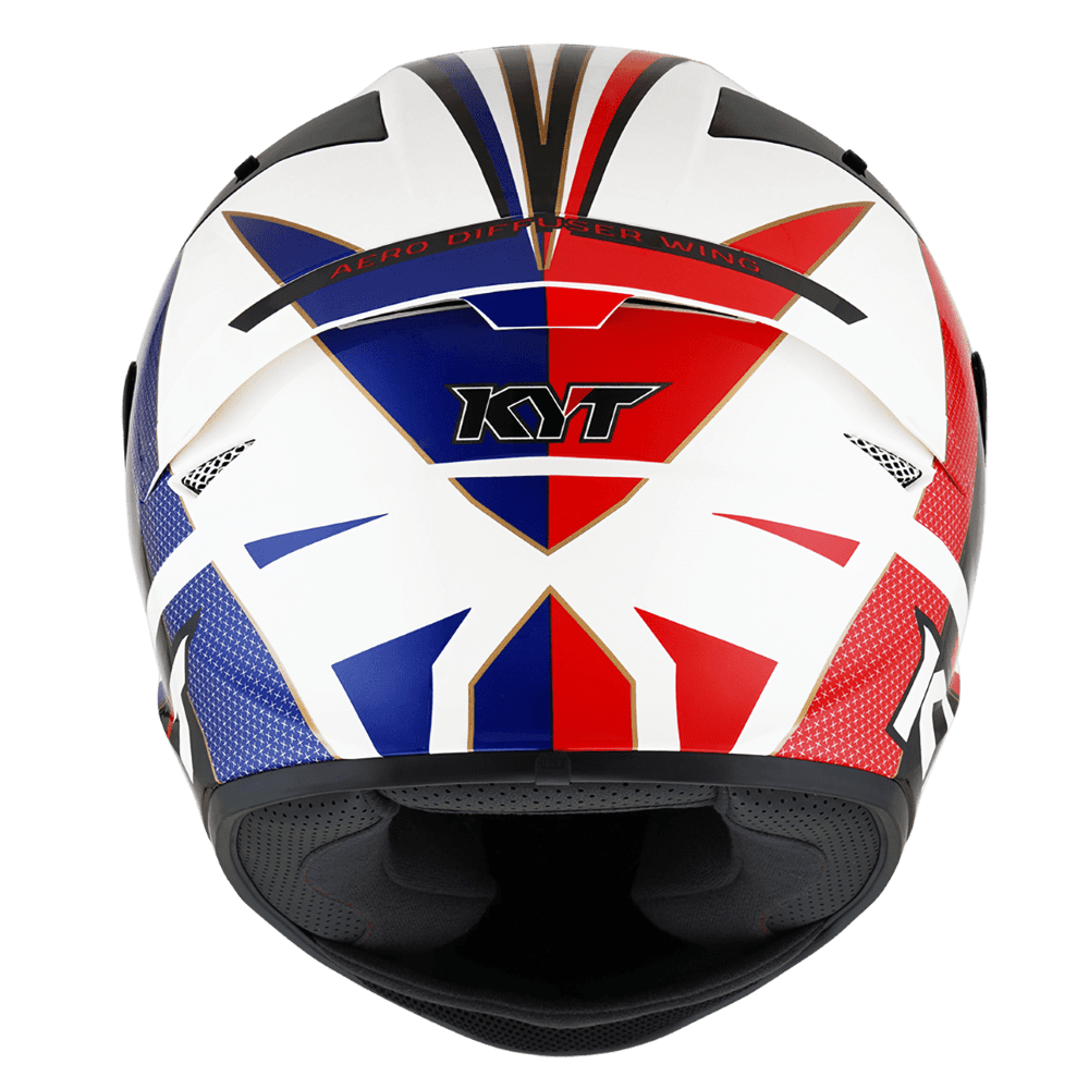KYT TT-Course Grand Prix Helmet - Blue Red