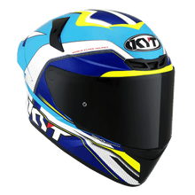 Load image into Gallery viewer, KYT TT-Course Grand Prix Helmet - White Blue