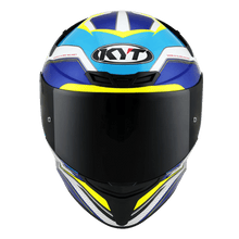 Load image into Gallery viewer, KYT TT-Course Grand Prix Helmet - White Blue