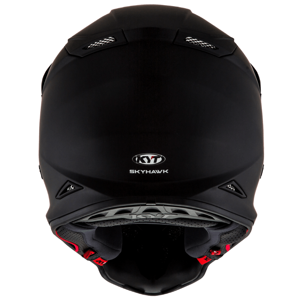 KYT Skyhawk Helmet - Plain Matte Black