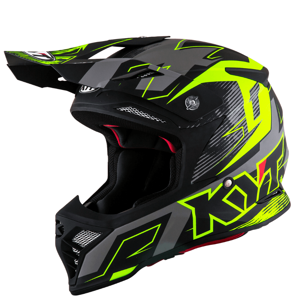 KYT Skyhawk Digger Helmet - Matte Grey Yellow