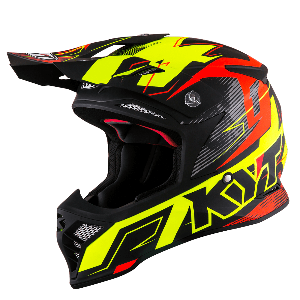 KYT Skyhawk Digger Helmet - Matte Yellow Orange