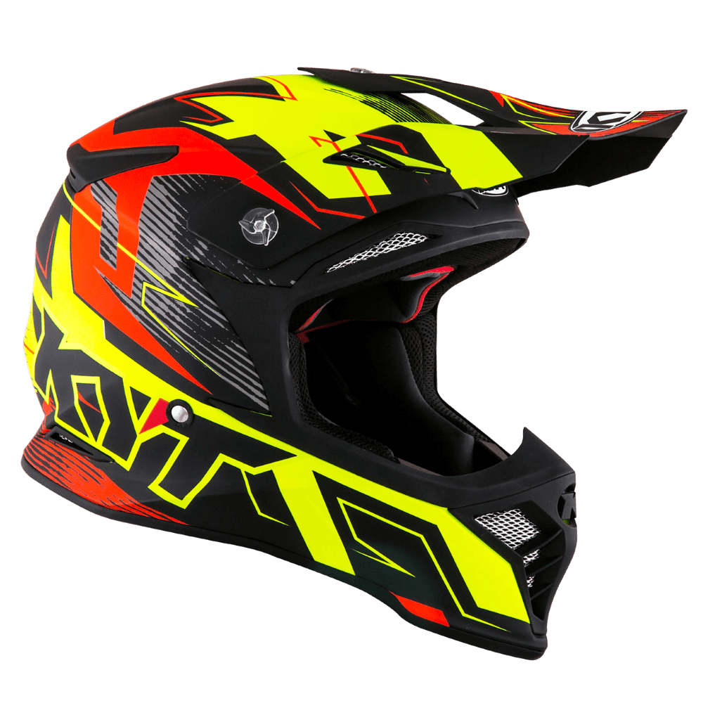 KYT Skyhawk Digger Helmet - Matte Yellow Orange