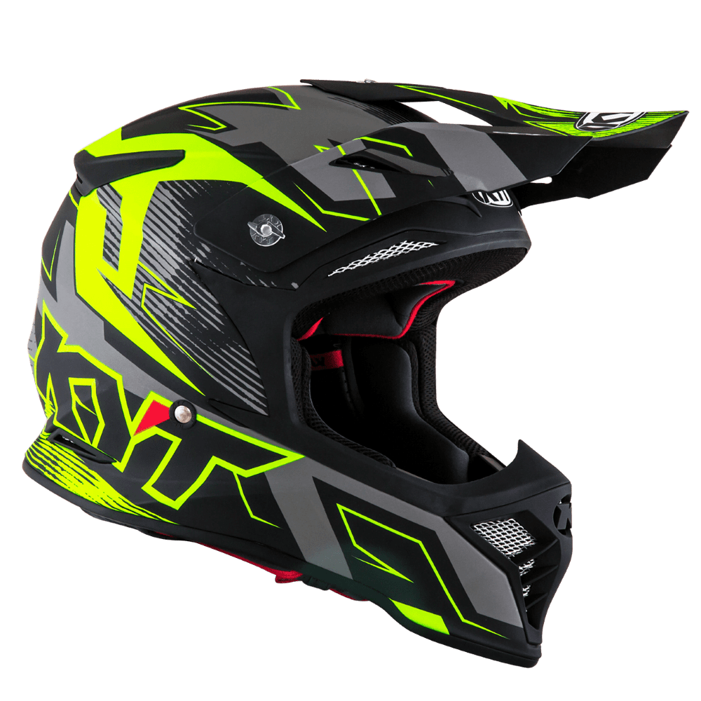 KYT Skyhawk Digger Helmet - Matte Grey Yellow