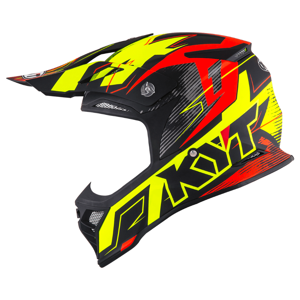 KYT Skyhawk Digger Helmet - Matte Yellow Orange