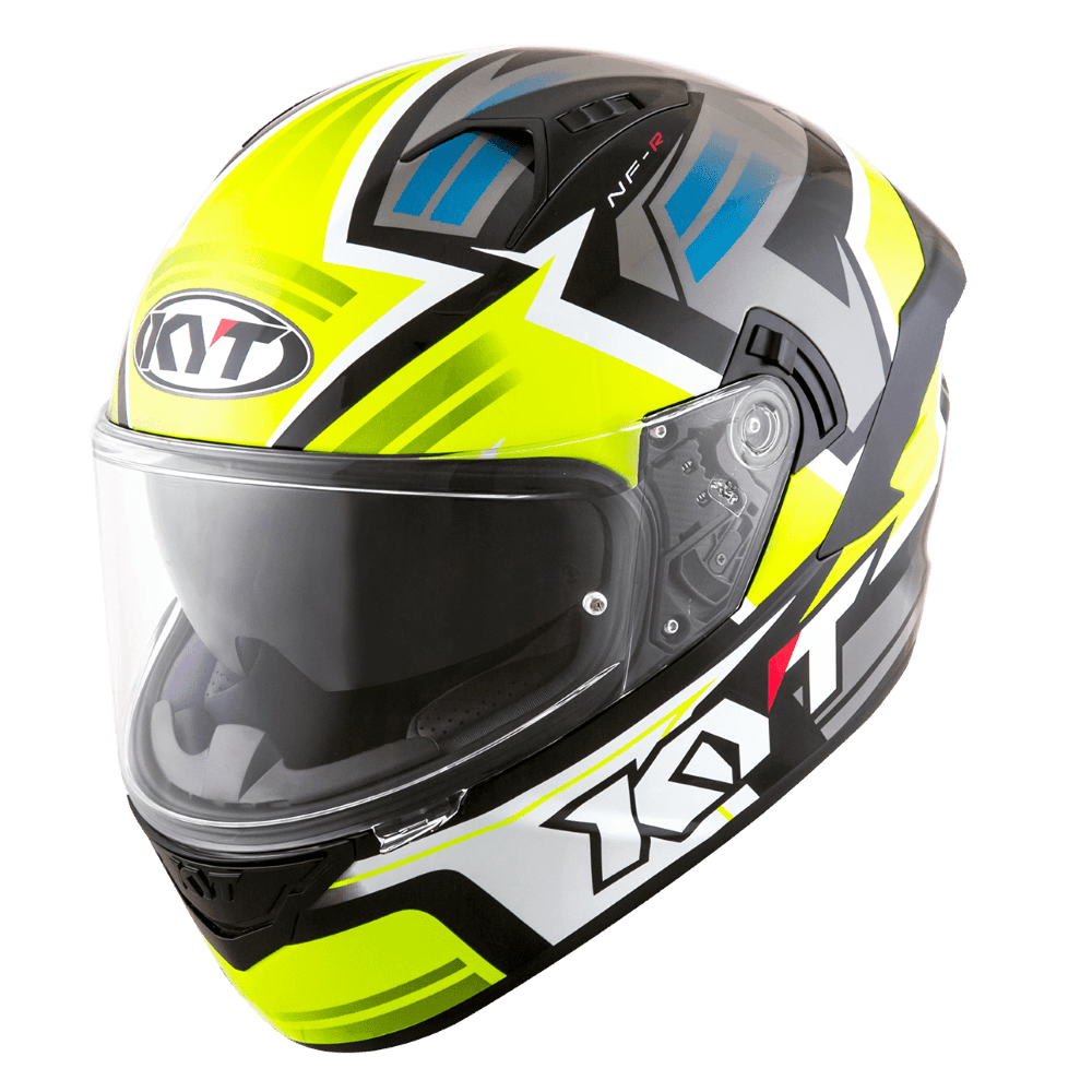 KYT NF-R Artwork Helmet - Yellow Grey