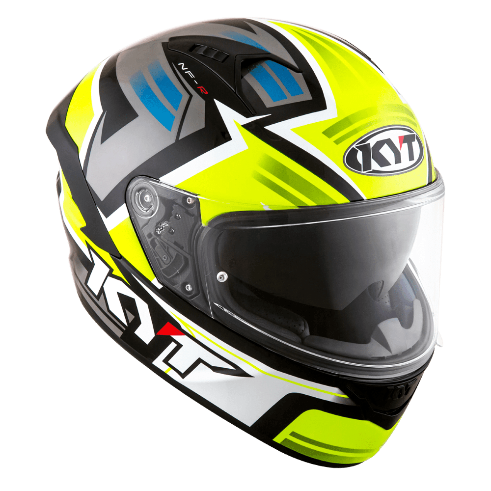 KYT NF-R Artwork Helmet - Yellow Grey