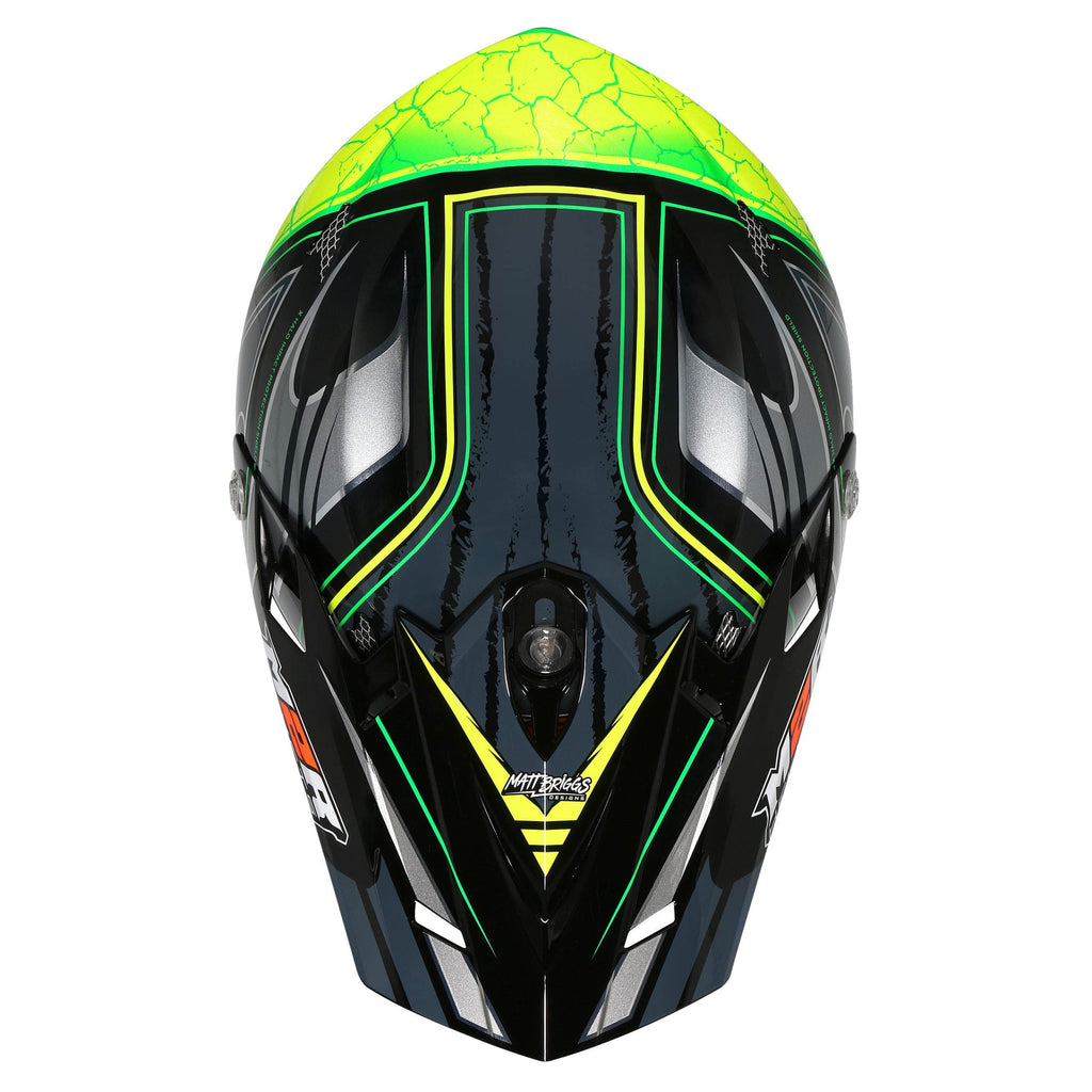 M2R Replacement Peak for X4.5 Metcalfe Replica PC-3 Helmet - Hi-vis