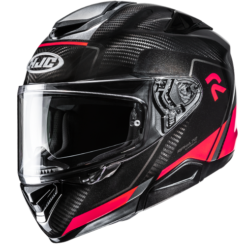 HJC RPHA 72 Carbon Fynex Series MC1 Helmet - Black/Red