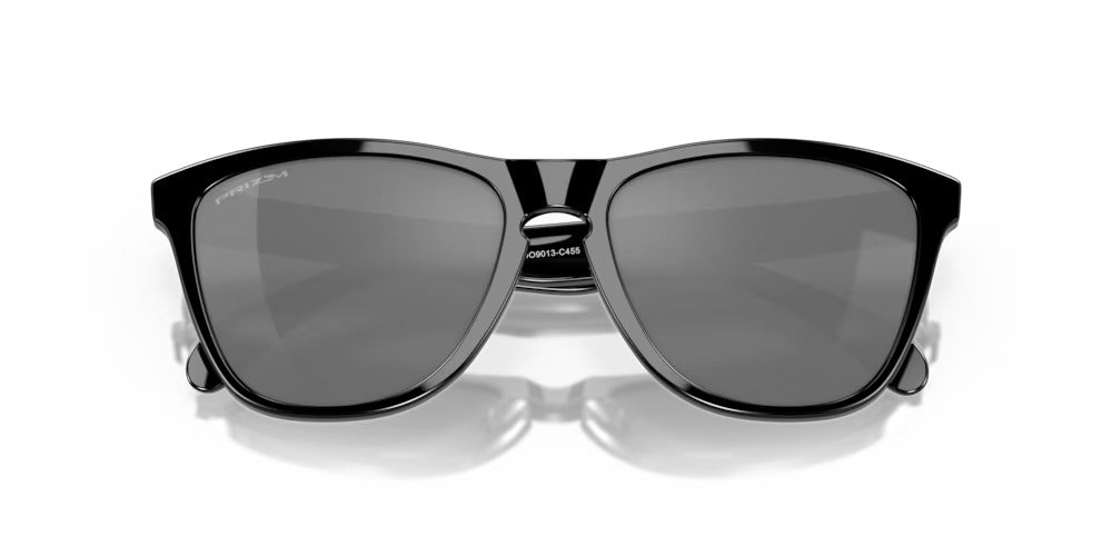Oakley Frogskins Sunglasses With Grey Lens - Polished Black