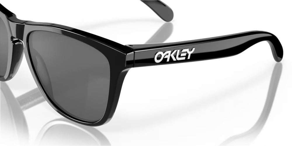 Oakley Frogskins Sunglasses With Grey Lens - Polished Black