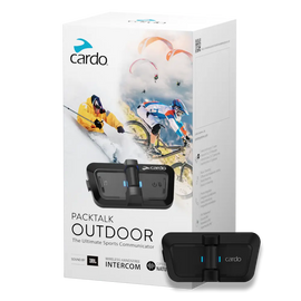 Cardo PACKTALK OUTDOOR (JBL Audio) Bluetooth Intercom - BLACK