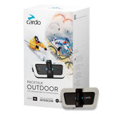 Cardo PACKTALK OUTDOOR (JBL Audio) Bluetooth Intercom - WHITE