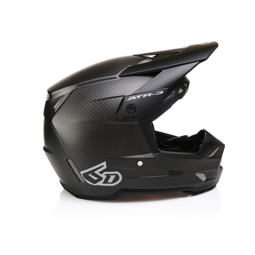 6D ATR-3 Solid Full Face Helmet - Matt Black FIM