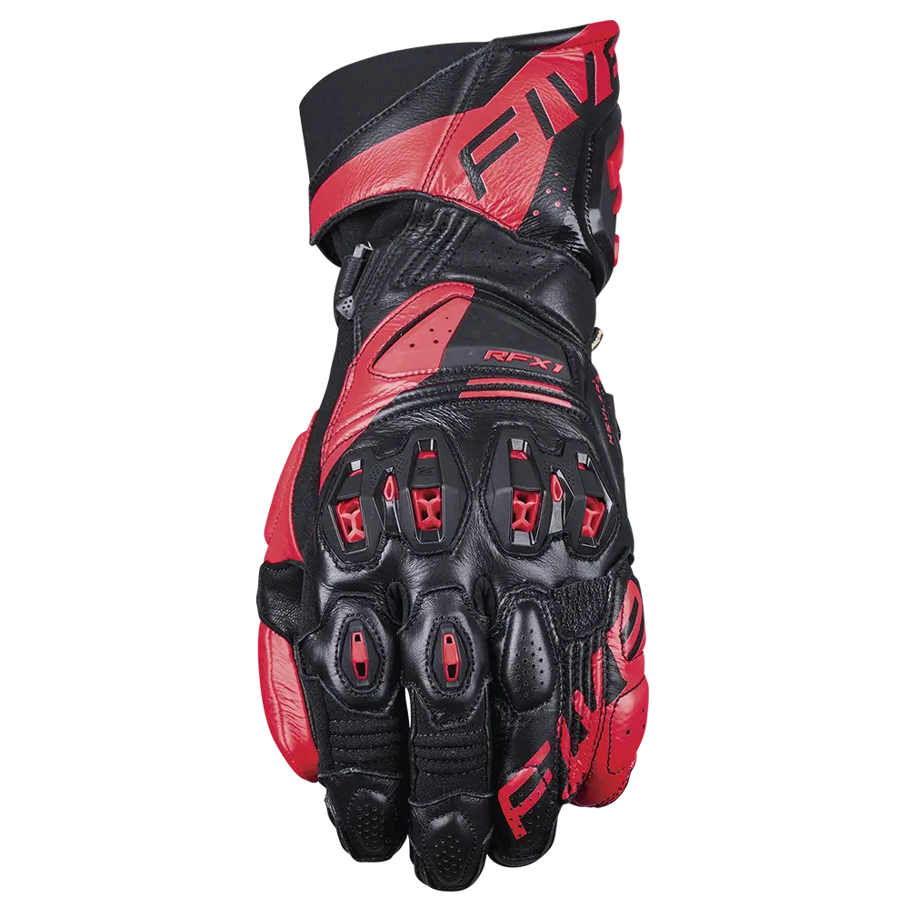 Five RFX-1 EVO Racing Gloves - Black/Red