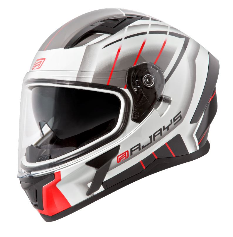 Rjays Apex III Switch Helmet - White/Grey/Red