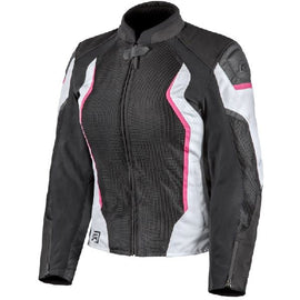 Rjays Women's Sector Textile Jacket - Black/White/Pink