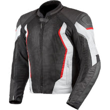 Load image into Gallery viewer, Rjays Sector Men&#39;s Textile Jacket - BLack/White