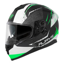 Load image into Gallery viewer, Rjays Dominator II Strike Helmet - Black/Green