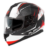 Rjays Dominator II Strike Helmet - Matt White/Red