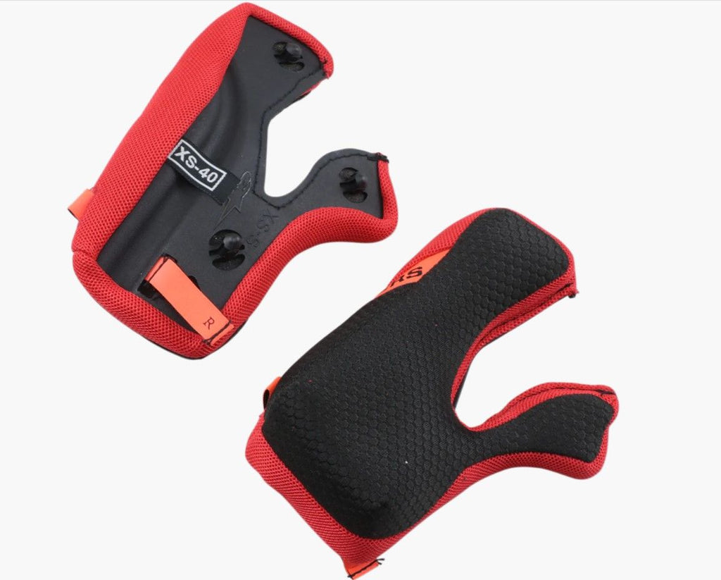 Alpinestars SM10 22.06 Regular Cheek Pad Set - XL - 62cm - Black | Everest Motorcycles