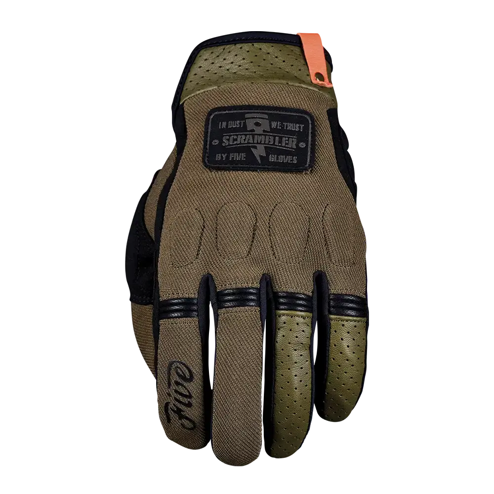 Five Scrambler Gloves - Khaki/Black