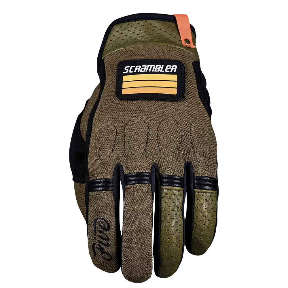 Five Scrambler Gloves - Khaki/Black