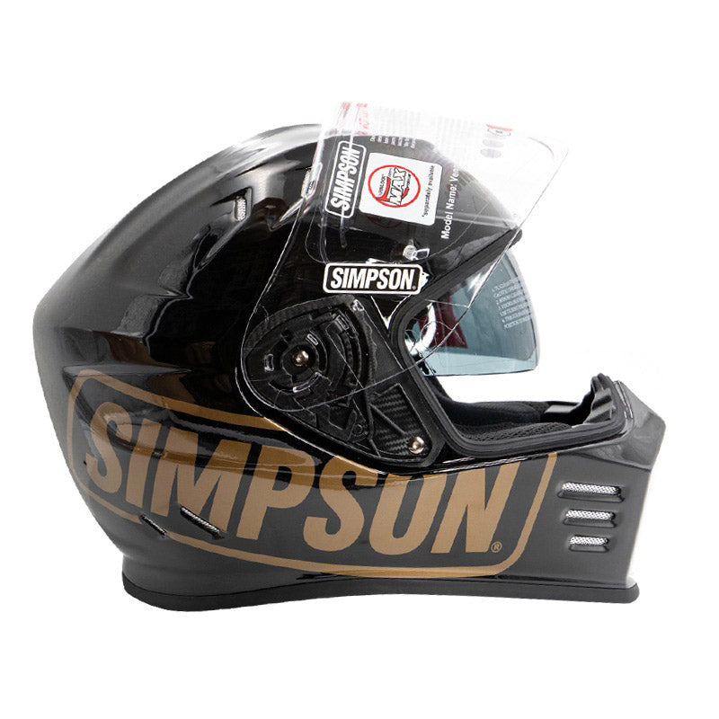 Simpson Venom Full Face Helmet - Logo ST Black
