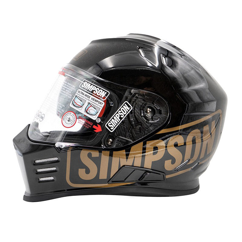 Simpson Venom Full Face Helmet - Logo ST Black