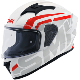 Smk Stellar Stage (MA163) Helmet - Matt White Grey Red